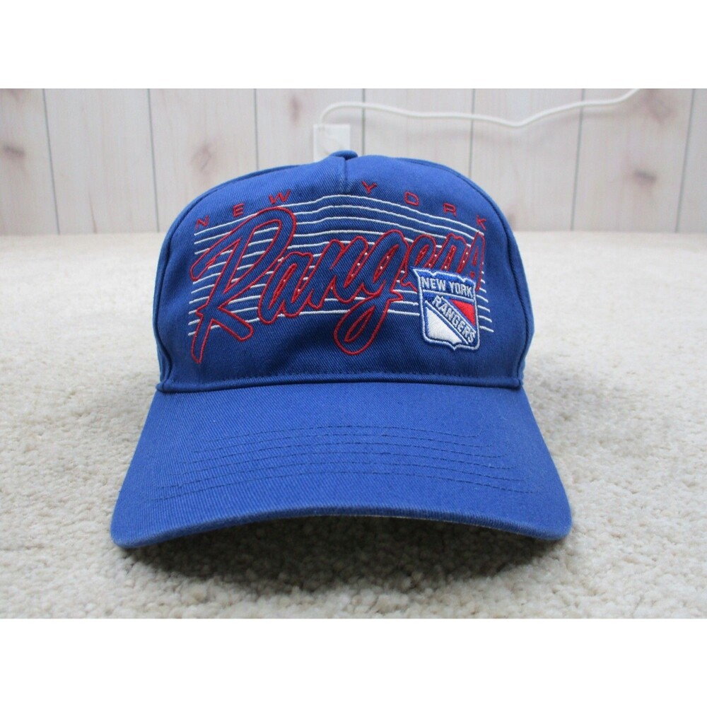 New York Rangers Hat Cap Snap Back One Size Blue Red Logo '47 Hockey Mens